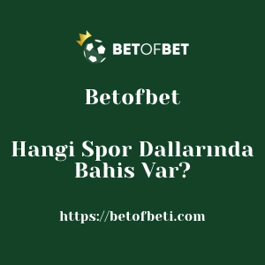 Betofbet Hangi Spor Dallarında Bahis Var?